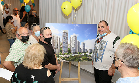 דיירים מול הדמיית הפרויקט